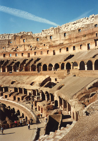 Inside the Colesseum, Rome