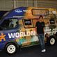 Rob & the Ambassador van at the Sydney Backpacker expo by: worldnomads-on-tour Views[226]